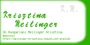 krisztina meilinger business card